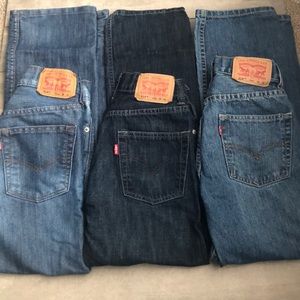 Boys Levi’s lot of 3 pairs EUC SIZE 12 reg